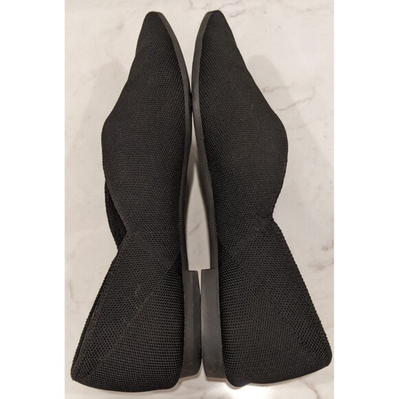 VIVAIA Pointed-Toe V-Cut Flats in Deep Black Size 41 or 9.5-10 - Picture 13 of 14